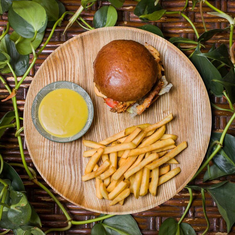 Pork burger