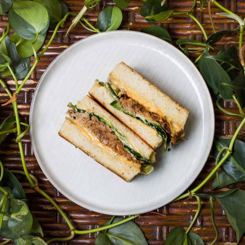 Katsu sando with veal